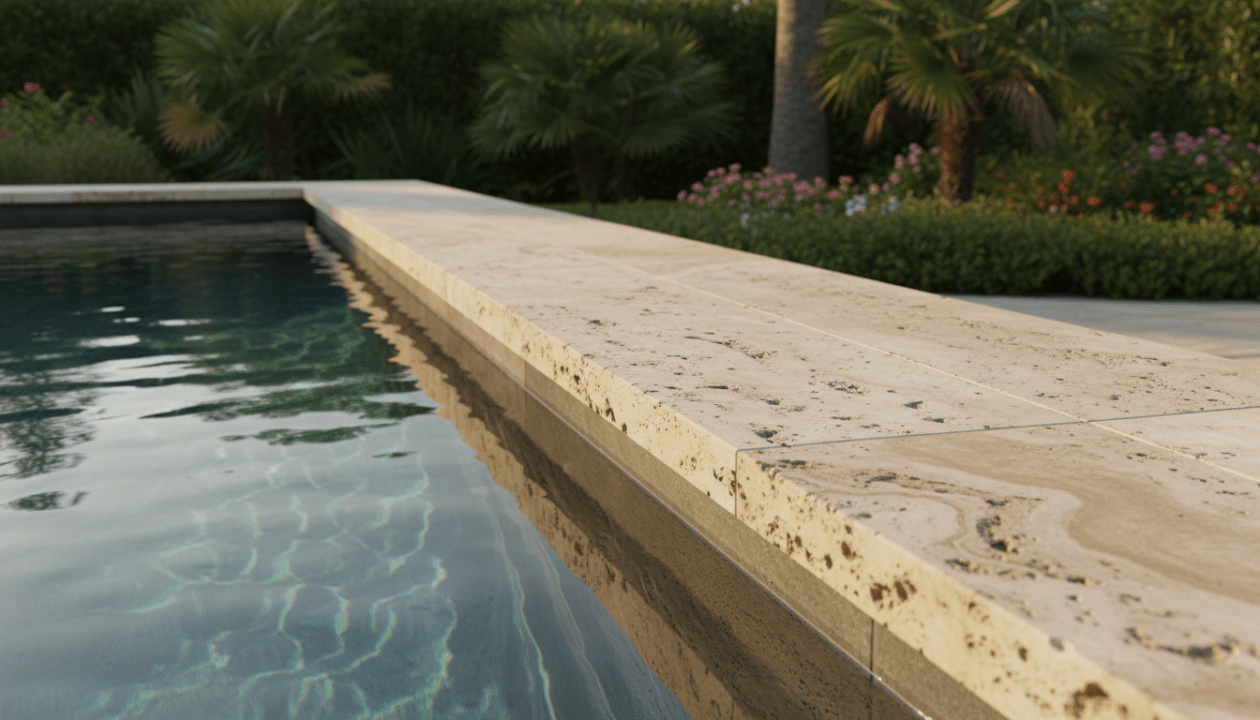 découvrez pourquoi les margelles en travertin sont le choix idéal pour votre plage de piscine : élégance naturelle, durabilité et confort au toucher.