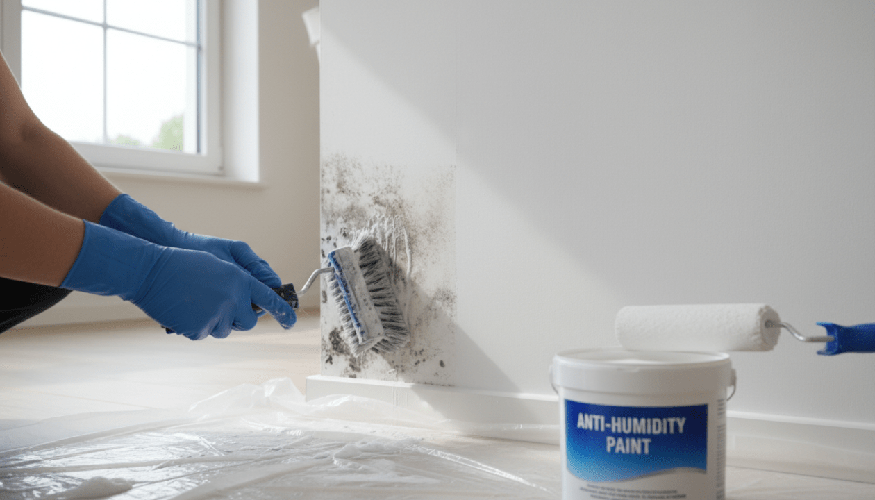 découvrez comment enlever efficacement la moisissure sur vos murs grâce à un traitement définitif et une peinture anti-humidité pour protéger durablement votre intérieur.