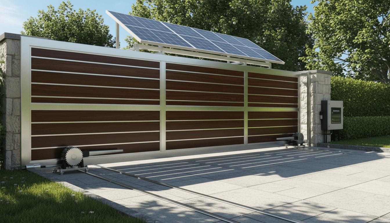 découvrez le fonctionnement, la fiabilité et le coût d'installation d'un portail coulissant solaire pour une solution pratique et écologique.
