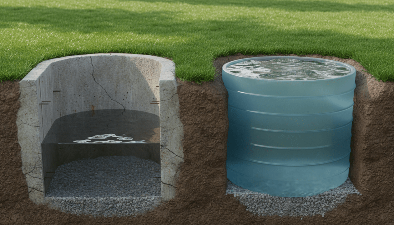 découvrez les avantages et inconvénients des récupérateurs d'eau de pluie enterrés en béton et en polyéthylène pour faire le meilleur choix adapté à vos besoins.