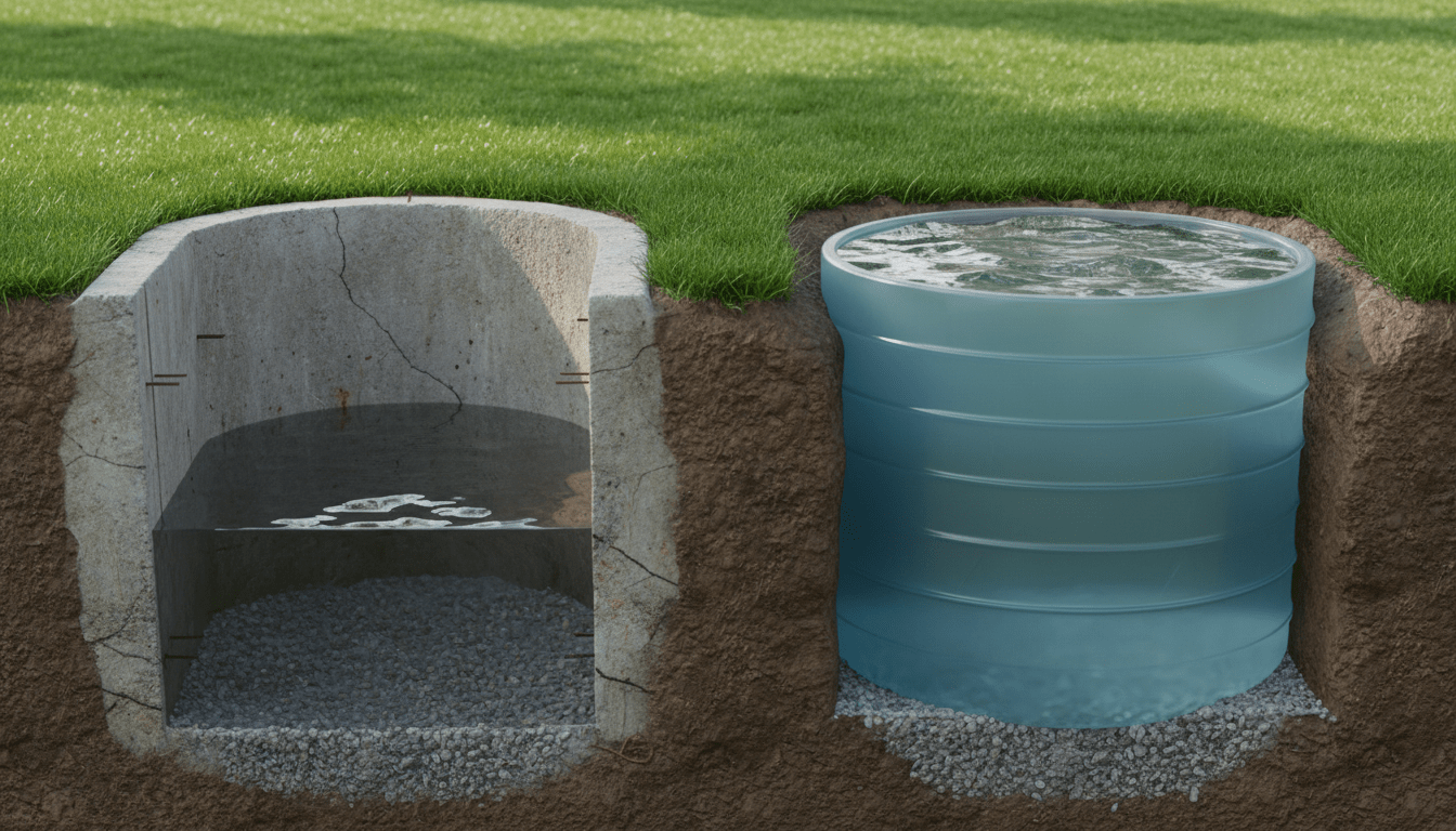 découvrez les avantages et inconvénients des récupérateurs d'eau de pluie enterrés en béton et en polyéthylène pour faire le meilleur choix adapté à vos besoins.