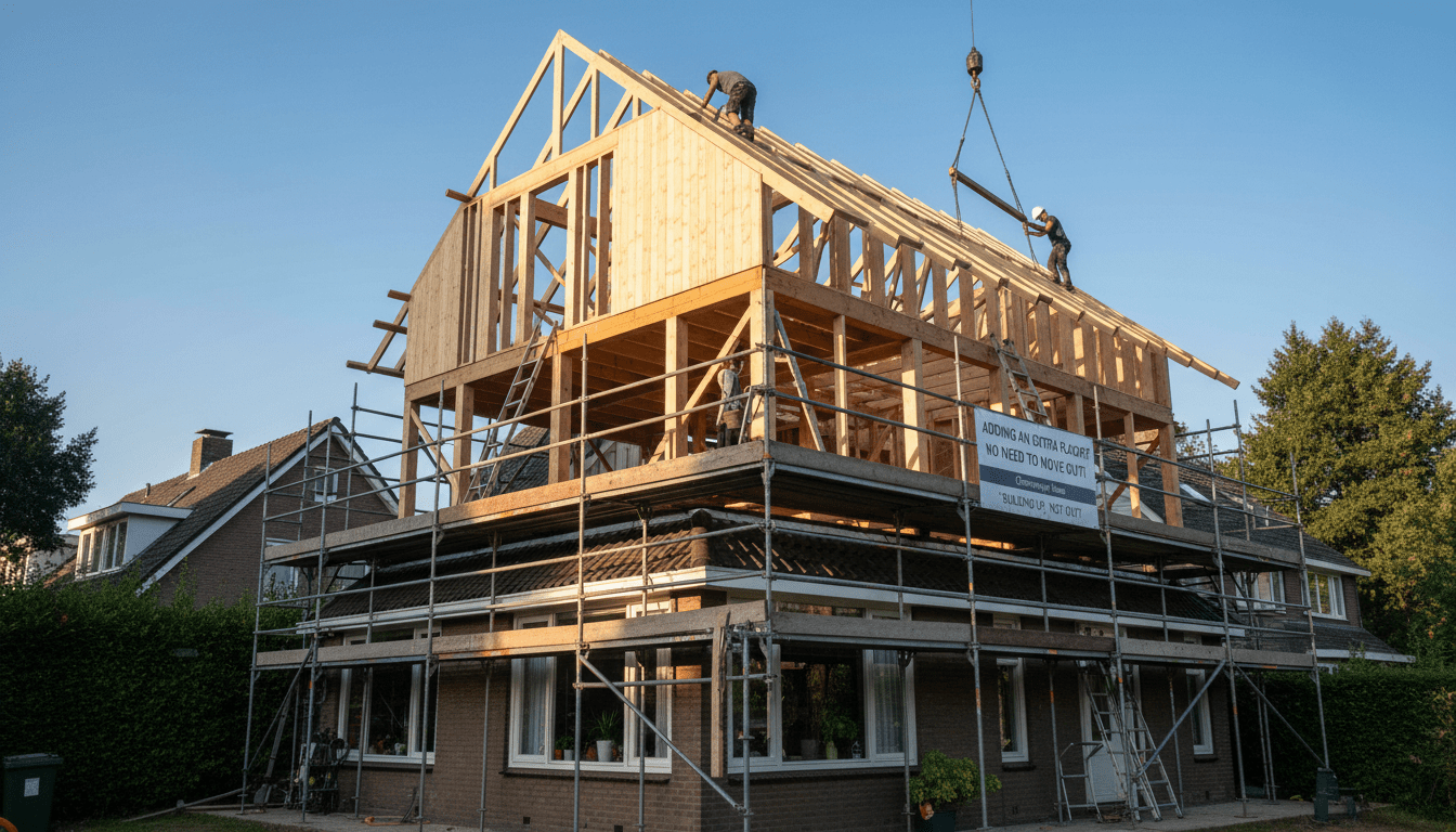 découvrez comment la surélévation de toiture en bois vous permet de gagner un étage supplémentaire sans quitter votre maison, alliant confort et optimisation de l'espace.