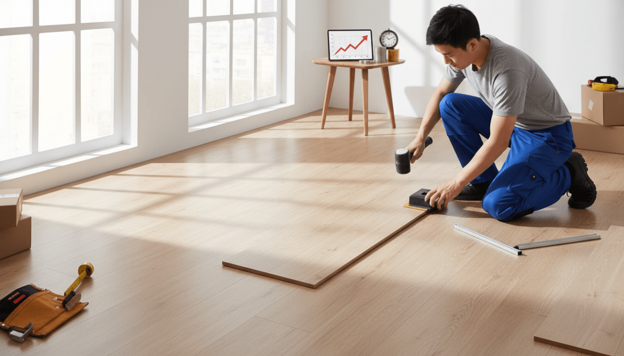 découvrez comment poser votre parquet stratifié en choisissant le bon sens de pose et obtenez une estimation claire des prix de la main d'œuvre pour un résultat professionnel.