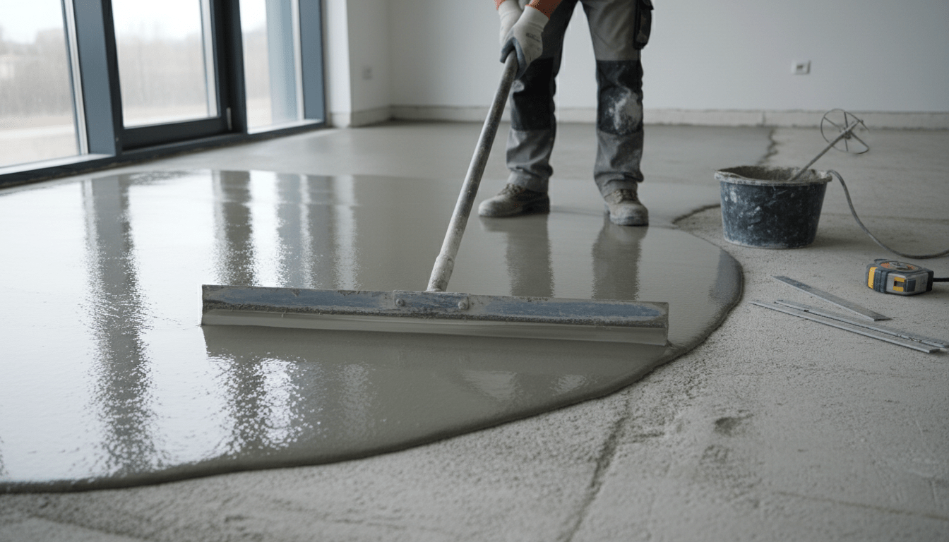 découvrez tout sur le ragréage autolissant : prix au m², étapes de pose détaillées et temps de séchage pour un sol parfaitement lisse et prêt à recevoir votre revêtement.