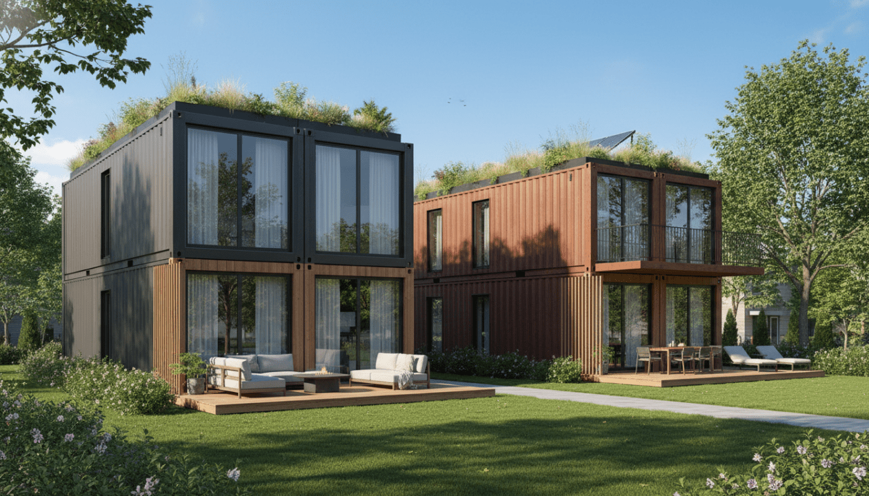 découvrez nos maisons container clé en main pour 100m² et 120m², alliant design moderne, durabilité et prix compétitifs. profitez d'une construction rapide et écologique adaptée à vos besoins.