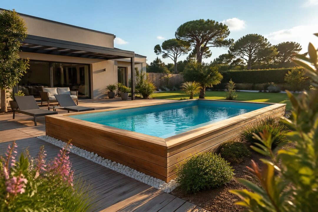 découvrez tout sur la piscine bois semi-enterrée : coûts, étapes d'installation et implications fiscales pour faire le meilleur choix.