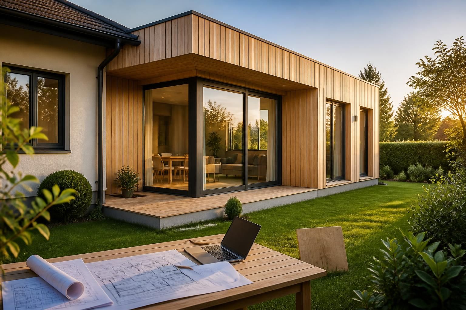 découvrez tout sur l'extension maison en bois : prix au m², options de kit, démarches pour le permis de construire et conseils pratiques pour réussir votre projet.
