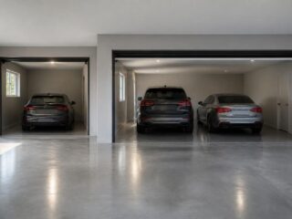 découvrez les dimensions standards d'un garage, incluant la largeur des portes et la surface nécessaire pour accueillir une ou deux voitures confortablement.