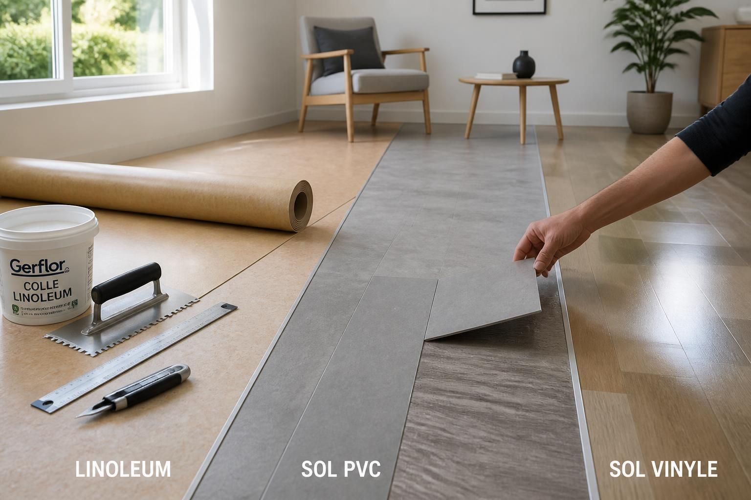 découvrez tout sur le sol linoléum : prix, techniques de pose et différences avec les sols pvc et vinyle pour faire le meilleur choix pour votre rénovation.